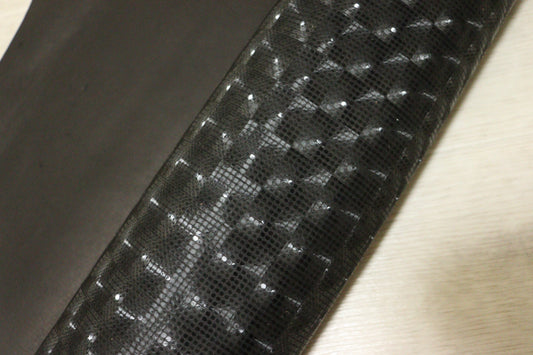ds25円！新入荷！豚革　プリント　ブラック　118ds