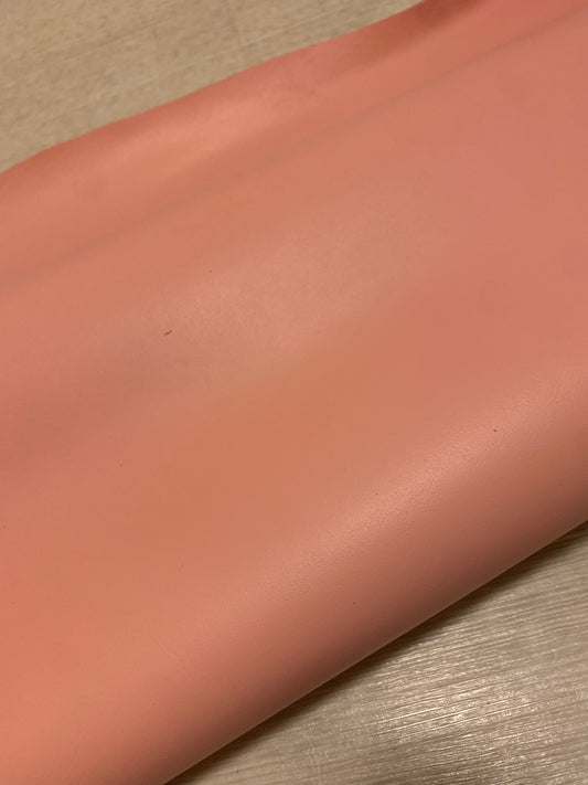 ds25円！新入荷！訳あり　姫路レザー　顔料仕上げ　シュリンプピンク　220ds