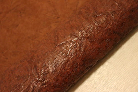 ds72円！イタリアンレザー　ショルダー　絞り加工×エンボス　オイルヌメ　110ds