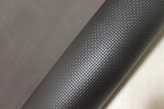 ds28円！新入荷!顔料仕上げ ダークブラウン　ブロック型押し　230ds