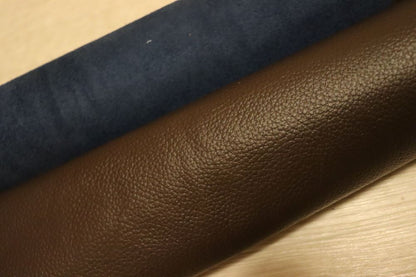 ds28円！新入荷！姫路レザー　顔料仕上げ　チョコブラウン　シボ型押し　240ds