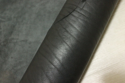 ds70円！イタリアンレザー　ショルダー　オイルヌメ　ブラック　140ds