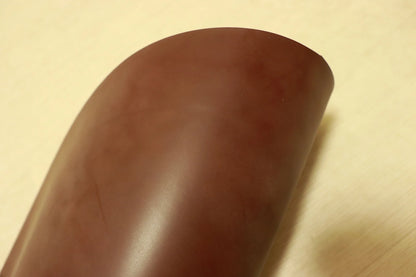 ds350円！やや訳あり　新喜皮革製　コードバン　染料仕上げ　蝋引き　ボルドー　18ds