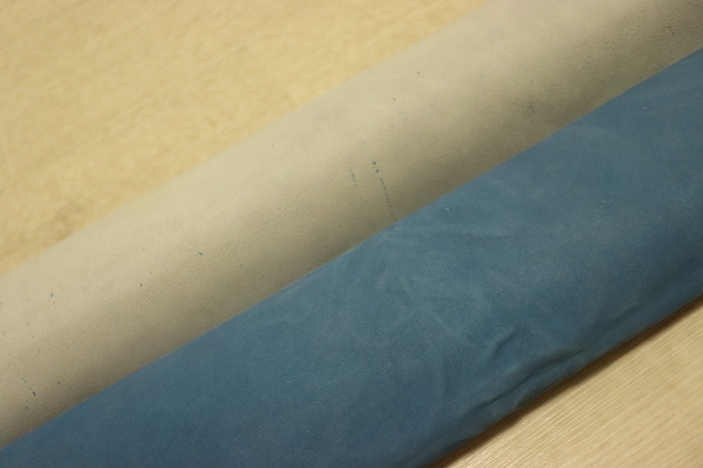 ds20円！[ターコイズ]新入荷 イタリアンレザー 牛革 クロム革 ベロア 訳あり 122ds