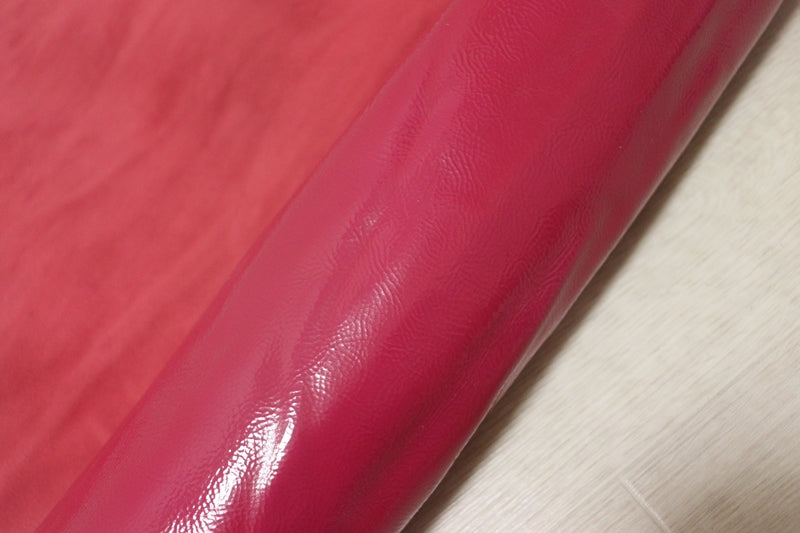 ds20円！[ローズピンク]新入荷 イタリアンレザー 牛革 クロム革 エナメル 訳あり 140ds