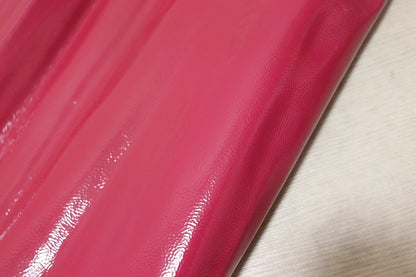 ds20円！[ローズピンク]新入荷 イタリアンレザー 牛革 クロム革 エナメル 訳あり 150ds