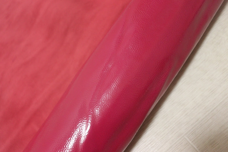 ds20円！[ローズピンク]新入荷 イタリアンレザー 牛革 クロム革 エナメル 訳あり 150ds
