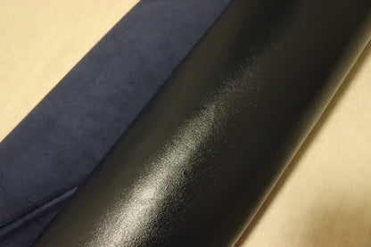 ds22円！[ネイビー]新入荷 国産 牛革 姫路レザー クロム革 スムース加工 訳あり 240ds