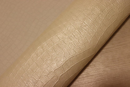 ds25円！[パールホワイト]新入荷 イタリアンレザー 豚革 クロム革 クロコ型押し やや訳あり 105ds