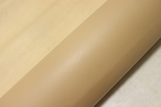 ds25円！[オークル]新入荷 イタリアンレザー 豚革 クロム革 裏地貼り スムース加工 107ds