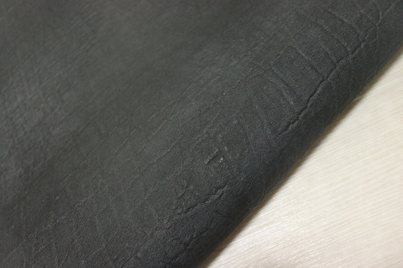 ds25円！[ブラック]新入荷 国産 豚革 クロム革 エレファント型押し ワックス仕上げ 108ds