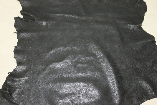 ds25円！[ブラック]新入荷 国産 豚革 クロム革 オースト型押し 110ds