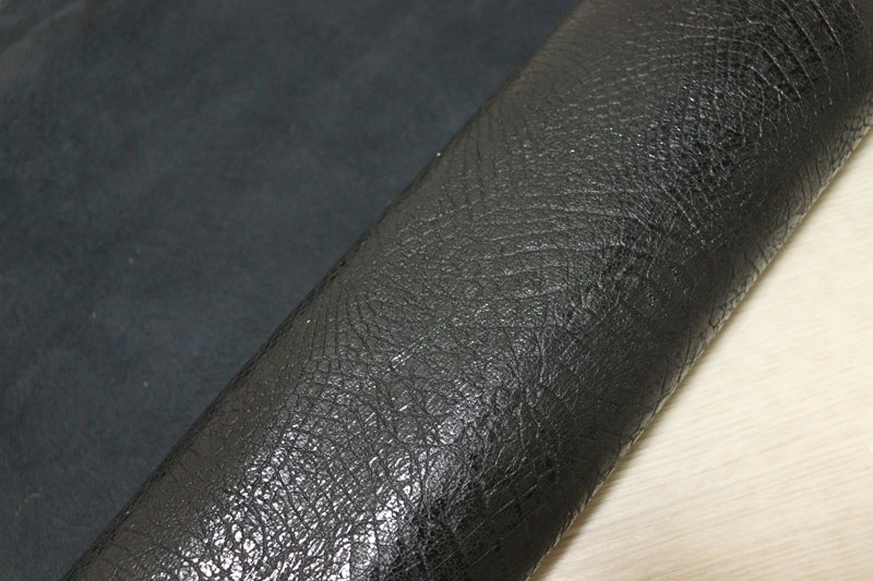 ds25円！[ブラック]新入荷 国産 豚革 クロム革 オースト型押し 110ds
