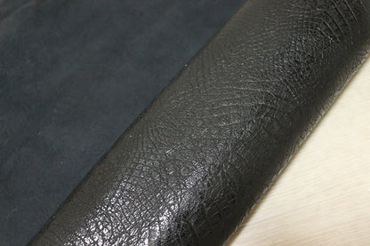 ds25円！[ブラック]新入荷 国産 豚革 クロム革 オースト型押し 110ds