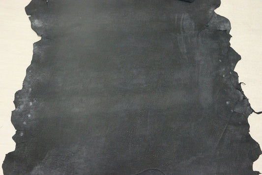 ds25円！[ブラック]新入荷 国産 豚革 クロム革 エレファント型押し ワックス仕上げ 113ds