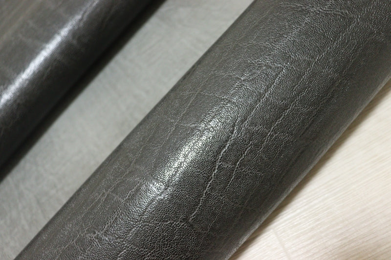 ds25円！[グレー]新入荷 国産 豚革 ヌメ革 エレファント型押し アメ豚 117ds