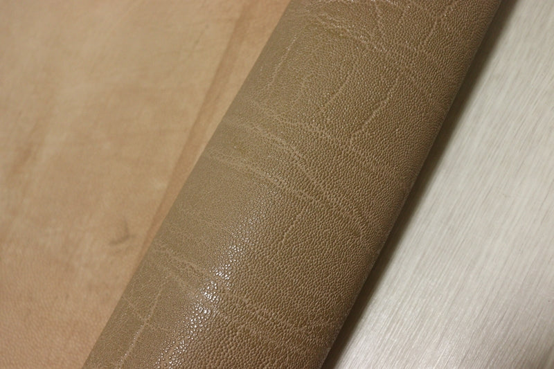 ds25円！[ベージュ]新入荷 国産 豚革 ヌメ革 エレファント型押し 顔料仕上げ 118ds
