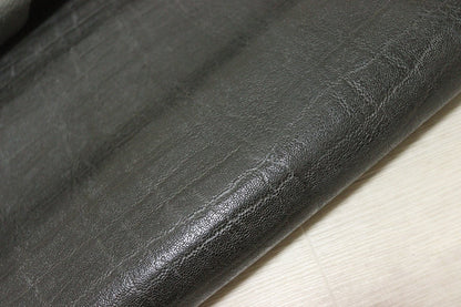 ds25円！[グレー]新入荷 国産 豚革 ヌメ革 エレファント型押し アメ豚 119ds