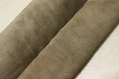 ds25円！[グレー系]新入荷 イタリアンレザー 牛革 クロム革 ベロア 119ds