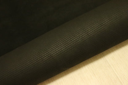 ds25円！[ブラック]新入荷 国産 牛革 クロム革 ヌバック ストライプ型押し 120ds