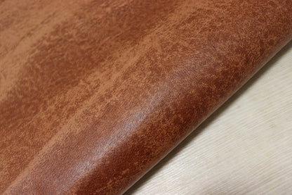 ds25円！[レッドブラウン]新入荷 国産 豚革 クロム革 カゼイン仕上げ 120ds