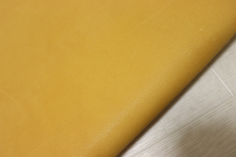 ds25円！[イエローキャメル]新入荷 国産 豚革 クロム革 スムース加工 120ds