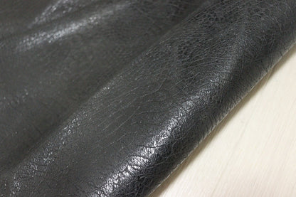 ds25円！[ブラック]新入荷 国産 豚革 クロム革 オースト型押し 120ds