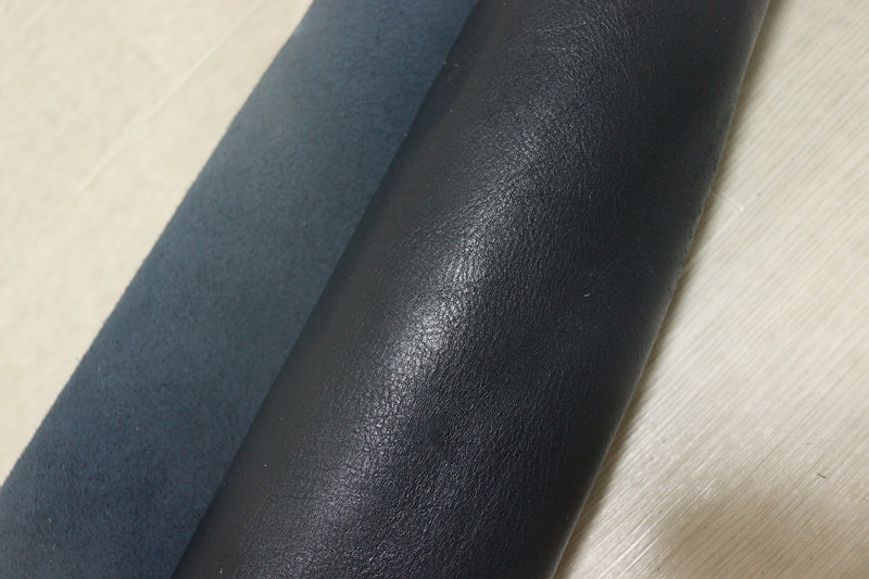 ds25円！[ネイビー]新入荷 国産 牛革 クロム革 シュリンク加工 120ds