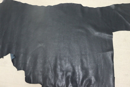 ds25円！[ネイビー]新入荷 国産 牛革 クロム革 シュリンク加工 120ds