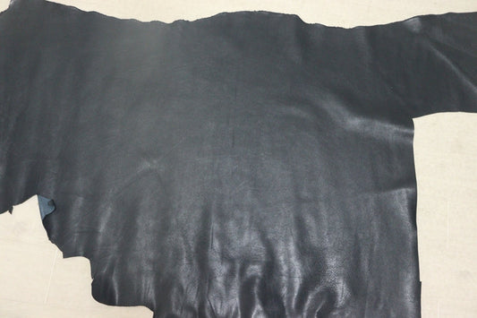 ds25円！[ネイビー]新入荷 国産 牛革 クロム革 シュリンク加工 120ds