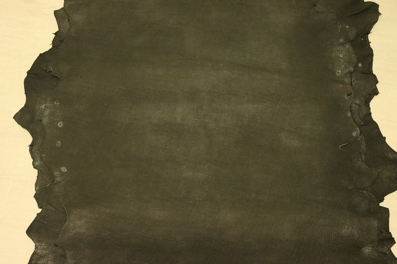 ds25円！[ブラック]新入荷 国産 豚革 クロム革 エレファント型押し ワックス仕上げ 122ds