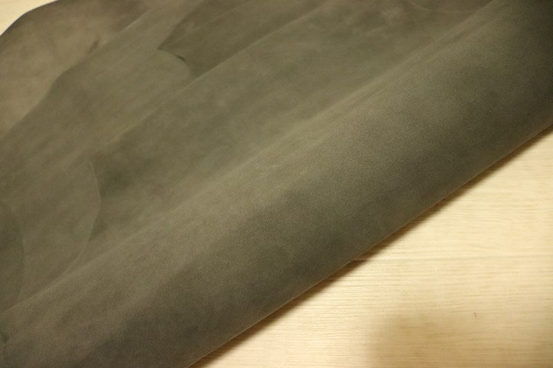 ds25円！[ダークグレー]新入荷 国産 ヤギ革 クロム革 シルキースウェード 126ds