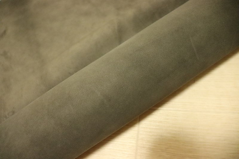 ds25円！[ダークグレー]新入荷 国産 ヤギ革 クロム革 シルキースウェード 126ds
