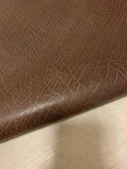 ds25円！[チョコブラウン]新入荷 国産 豚革 クロム革 エレファント型押し 127ds