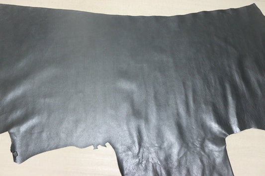 ds25円！[ブルーシルバー]新入荷 国産 牛革 クロム革 スムース加工 130ds
