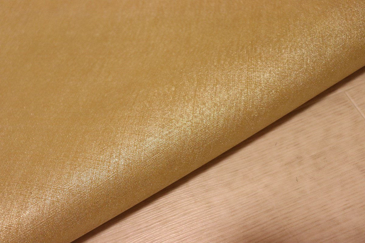 ds25円！[ゴールド]新入荷 国産 豚革 クロム革 絹目プリント 131ds