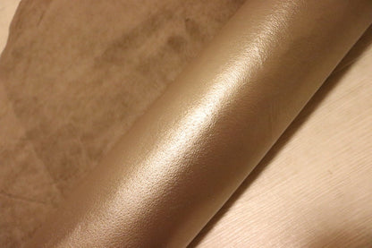 ds25円！[バフ]新入荷 イタリアンレザー 豚革 クロム革 箔貼り加工 136ds