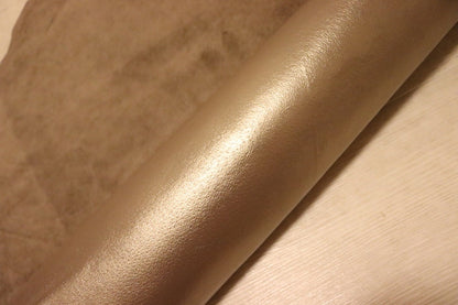 ds25円！[バフ]新入荷 イタリアンレザー 豚革 クロム革 箔貼り加工 137ds