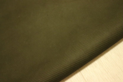 ds25円！[カーキ]新入荷 国産 牛革 クロム革 ヌバック ストライプ型押し 140ds