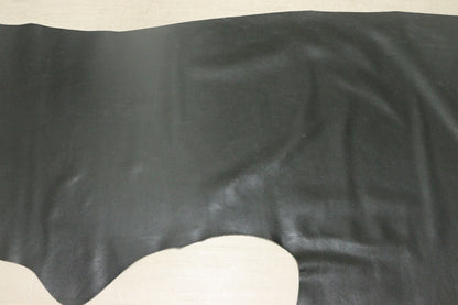 ds25円！[ブラックグレー]新入荷 インポートレザー 牛革 クロム革 シボ型押し 顔料仕上げ 140ds
