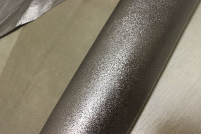 ds25円！[ダークシルバー系]新入荷 イタリアンレザー 豚革 クロム革 箔貼り加工 160ds