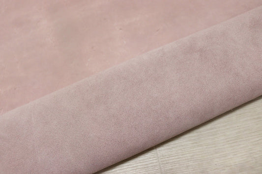 ds25円！[くすみピンク]新入荷 国産 牛革 クロム革 ベロア 170ds