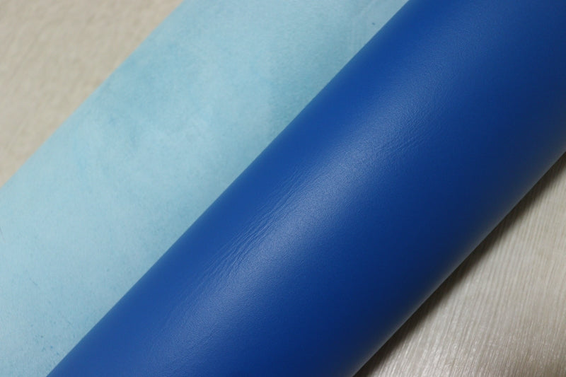 ds25円！[マリンブルー]新入荷 国産 牛革 姫路レザー クロム革 顔料仕上げ 180ds