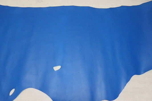 ds25円！[マリンブルー]新入荷 国産 牛革 姫路レザー クロム革 顔料仕上げ 180ds