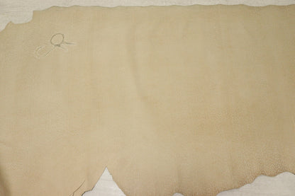 ds25円！[ナチュラルオレンジ]新入荷 国産 牛革 クロム革 エンボス加工 やや訳あり 199ds