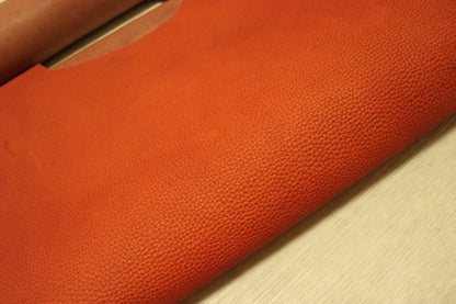 ds25円！[レッド]新入荷 国産 牛革 姫路レザー ヌメ革 シボ型押し やや訳あり 200ds
