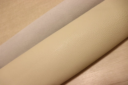 ds25円！[アイボリー]新入荷 国産 牛革 姫路レザー クロム革 シュリンク加工 210ds