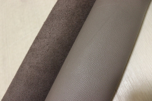 ds25円！[モカグレー]新入荷 国産 牛革 姫路レザー クロム革 シボ型押し もちもち 211ds