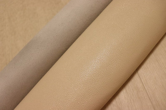 ds25円！[アイボリー]SALE！ 国産 牛革 クロム革 シボ型押し ラメ入り 220ds