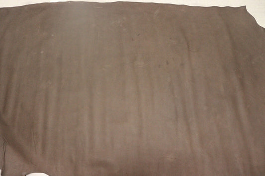 ds25円！[チョコブラウン]新入荷 国産 牛革 姫路レザー クロム革 ヌバック ストライプ型押し 220ds